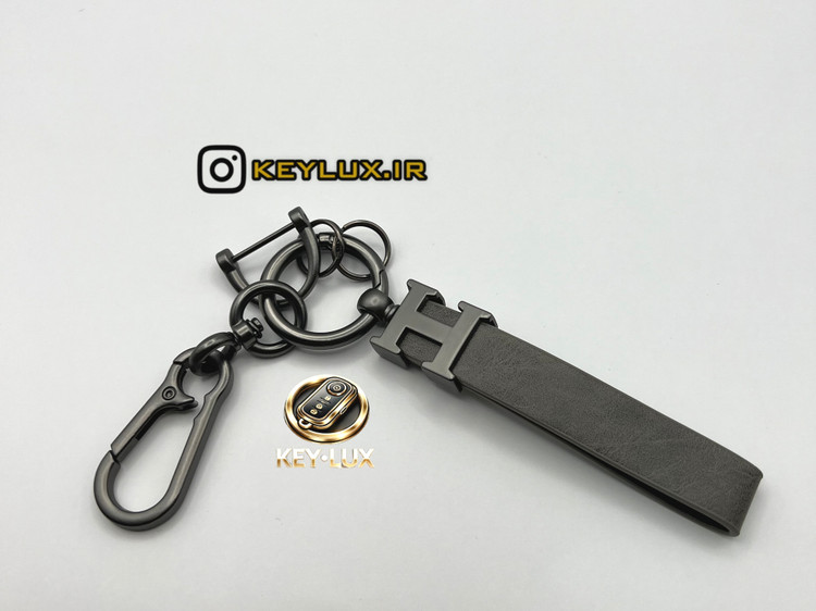 کاور ریموت تیگو 8 پرو چرم و فلز لاکچری همراه با بندست طوسی